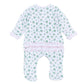 Lucky Little Ones Printed Ruffle Zip Footie - Pink - Magnolia BabyFootie