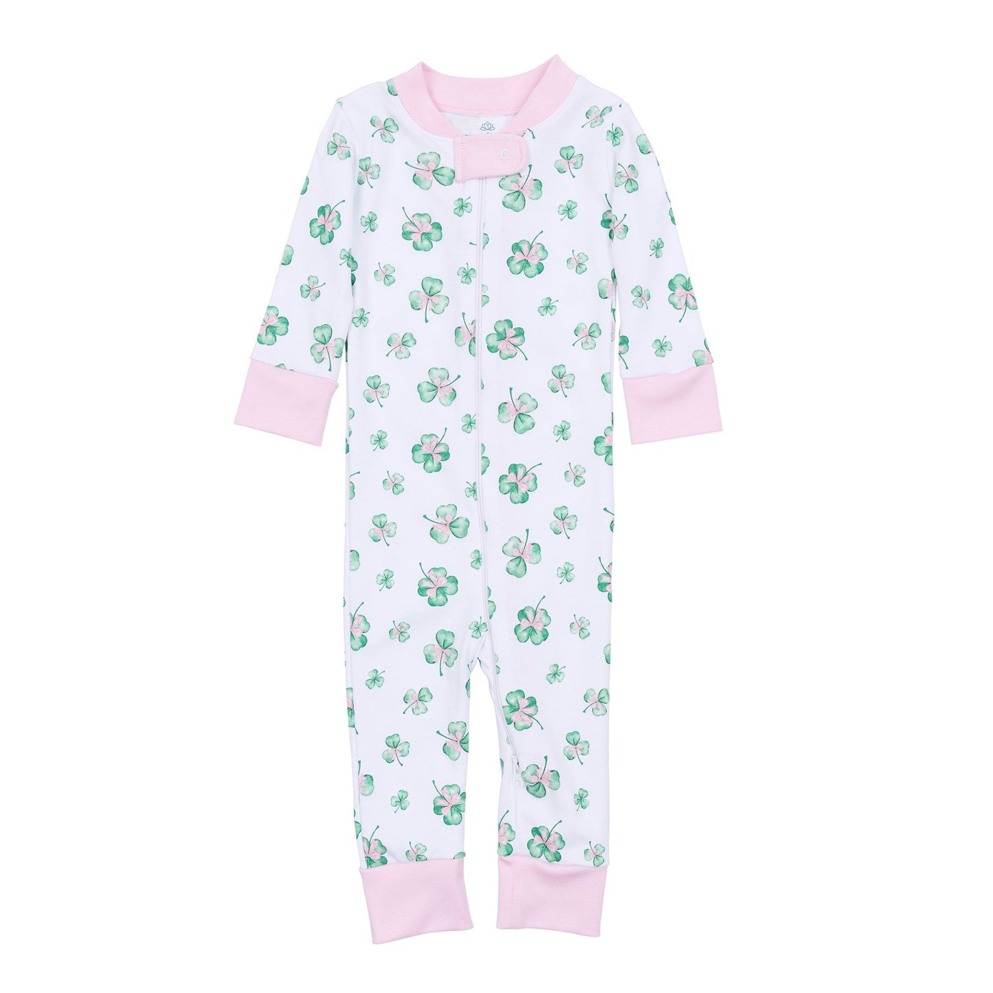 Lucky Little Ones Zip Pajamas - Pink - Magnolia BabyZipper Pajamas