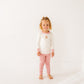 Bear Hugs Long Pajamas - Dusty Rose