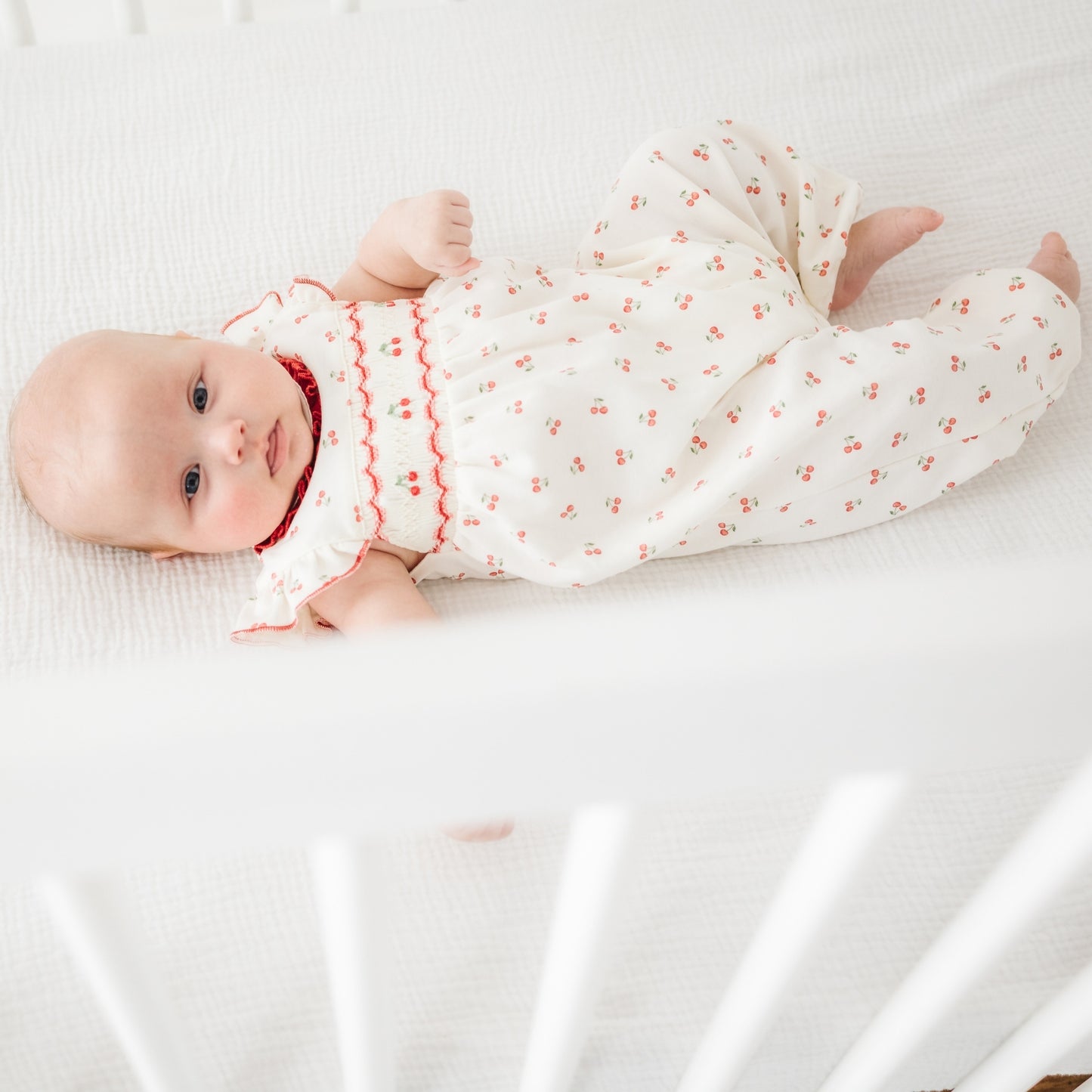 Cherry Grove Smocked Playsuit