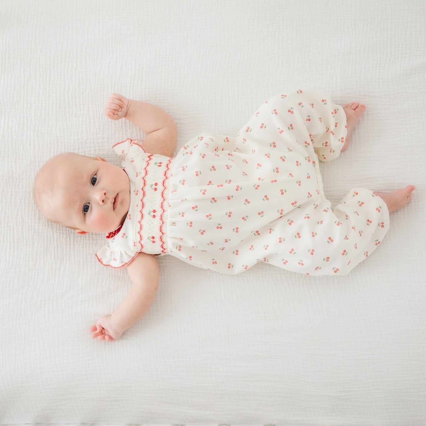 Cherry Grove Smocked Playsuit