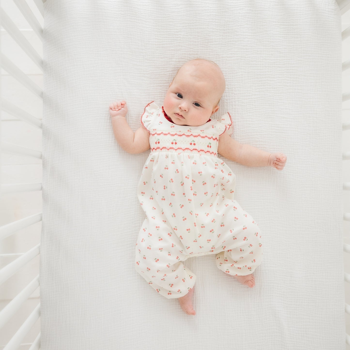 Cherry Grove Smocked Playsuit