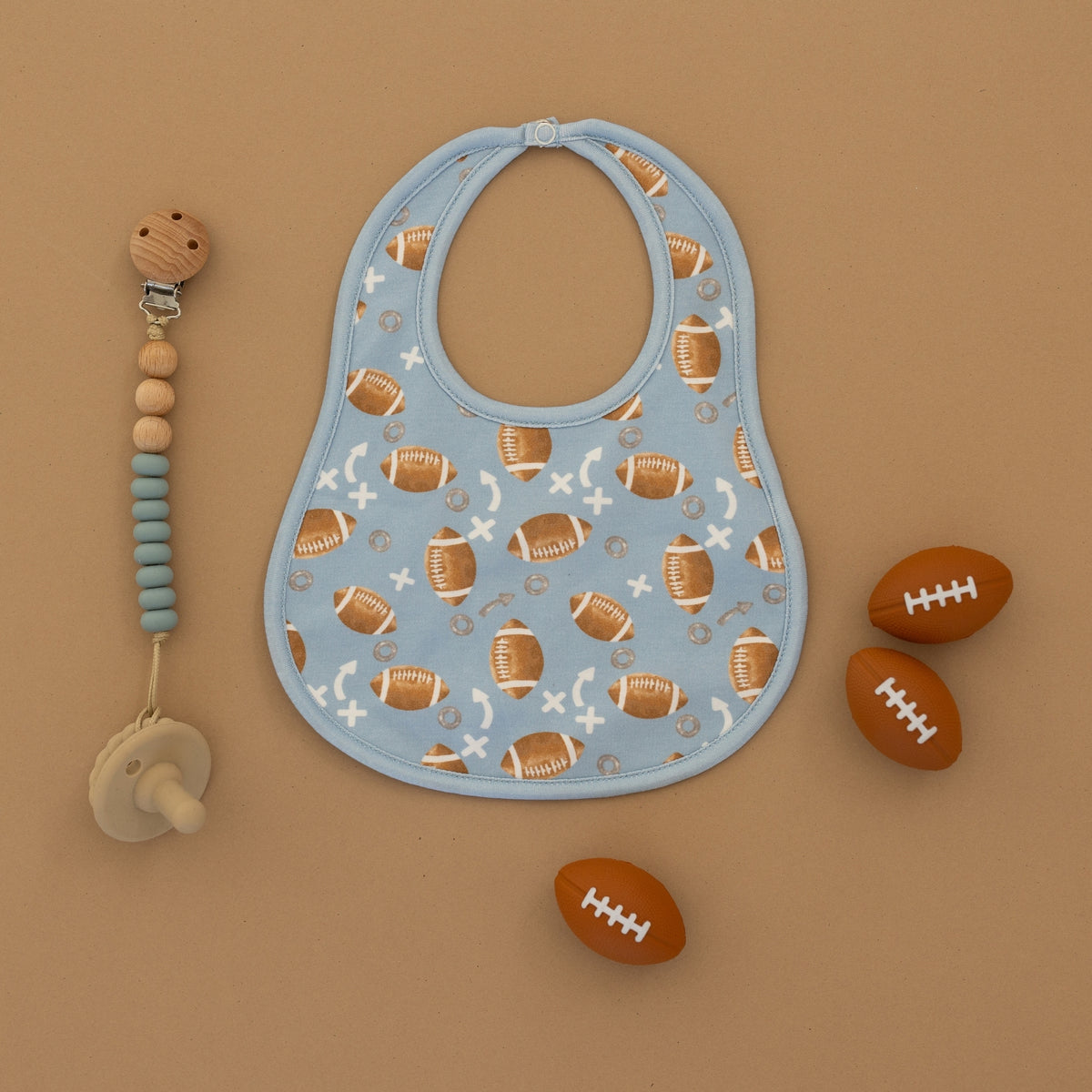 Football Days Bib - Sky