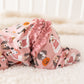 Halloween Hounds Ruffle Zip Footie - Dusty Rose