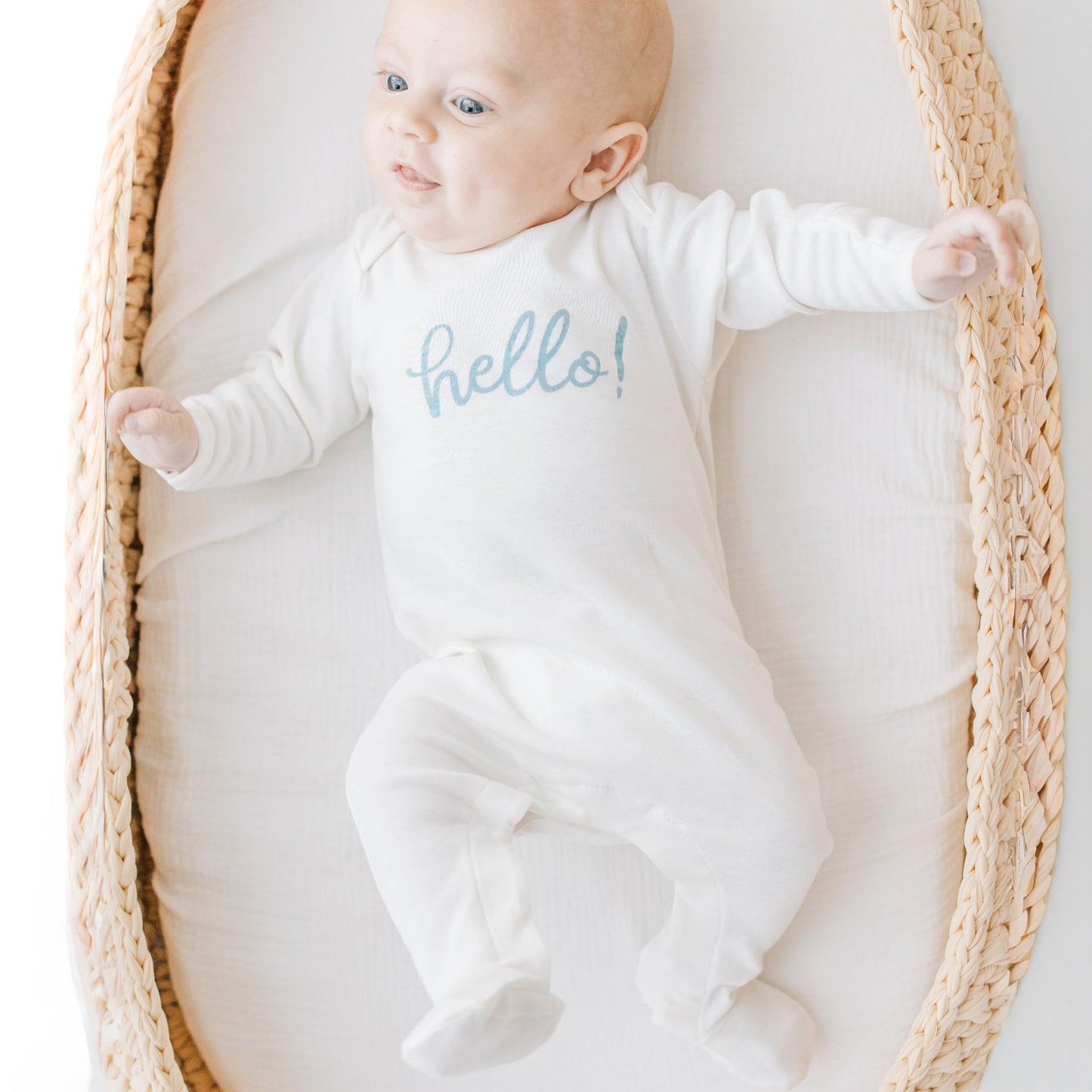 Hello! Footie - Blue by Luna and Arlo