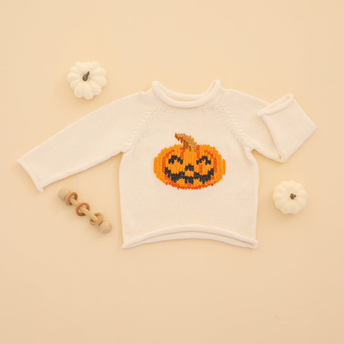 Pumpkin and Boo Pullover Sweater
