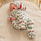 Santa's Tractor Zip Footie