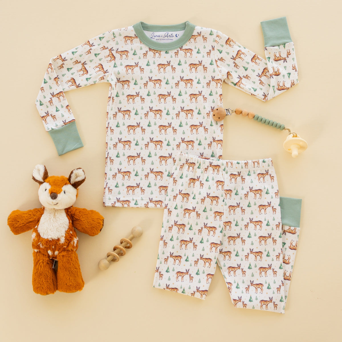 Woodland Buck Long Pajamas