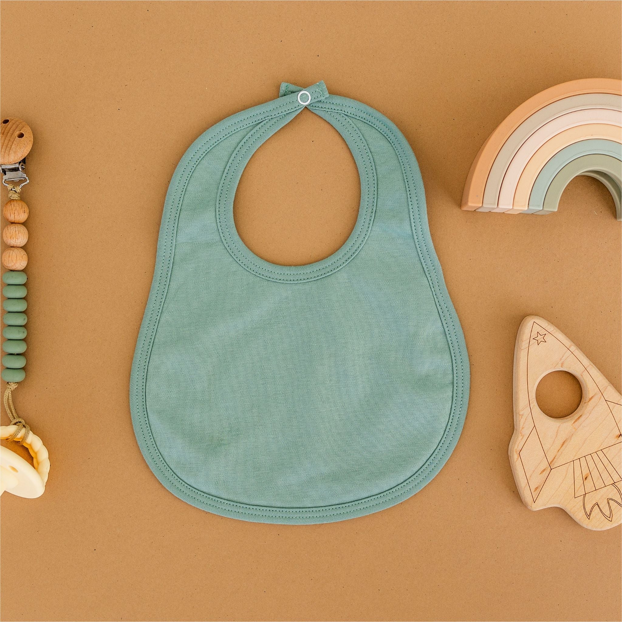 Luna & Arlo Basics Bib - Moss - Magnolia BabyBib