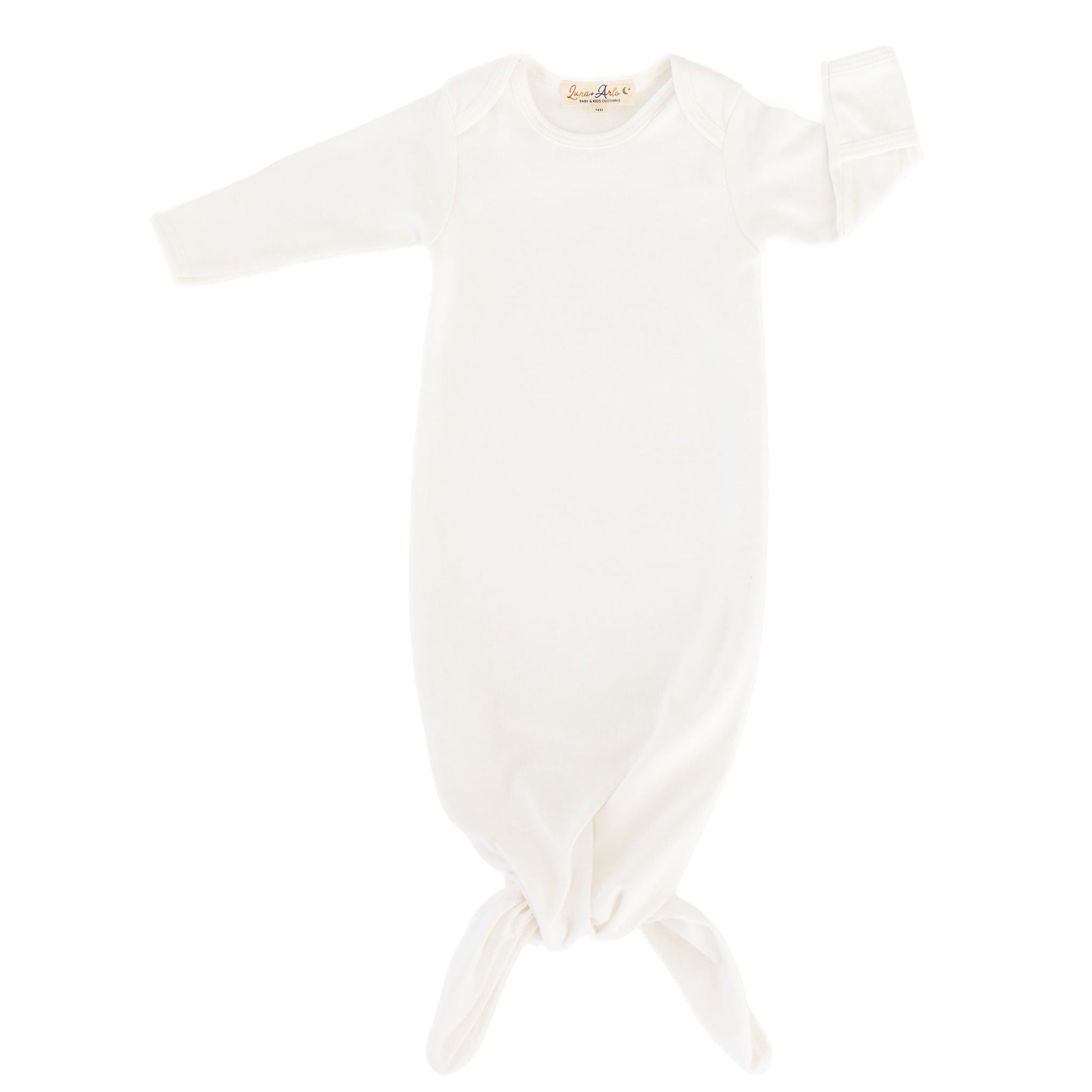 Luna & Arlo Basics Gown - Ivory - Magnolia BabyGown