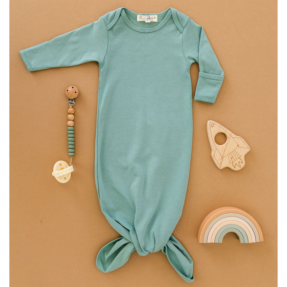 Luna & Arlo Basics Gown - Moss - Magnolia BabyGown