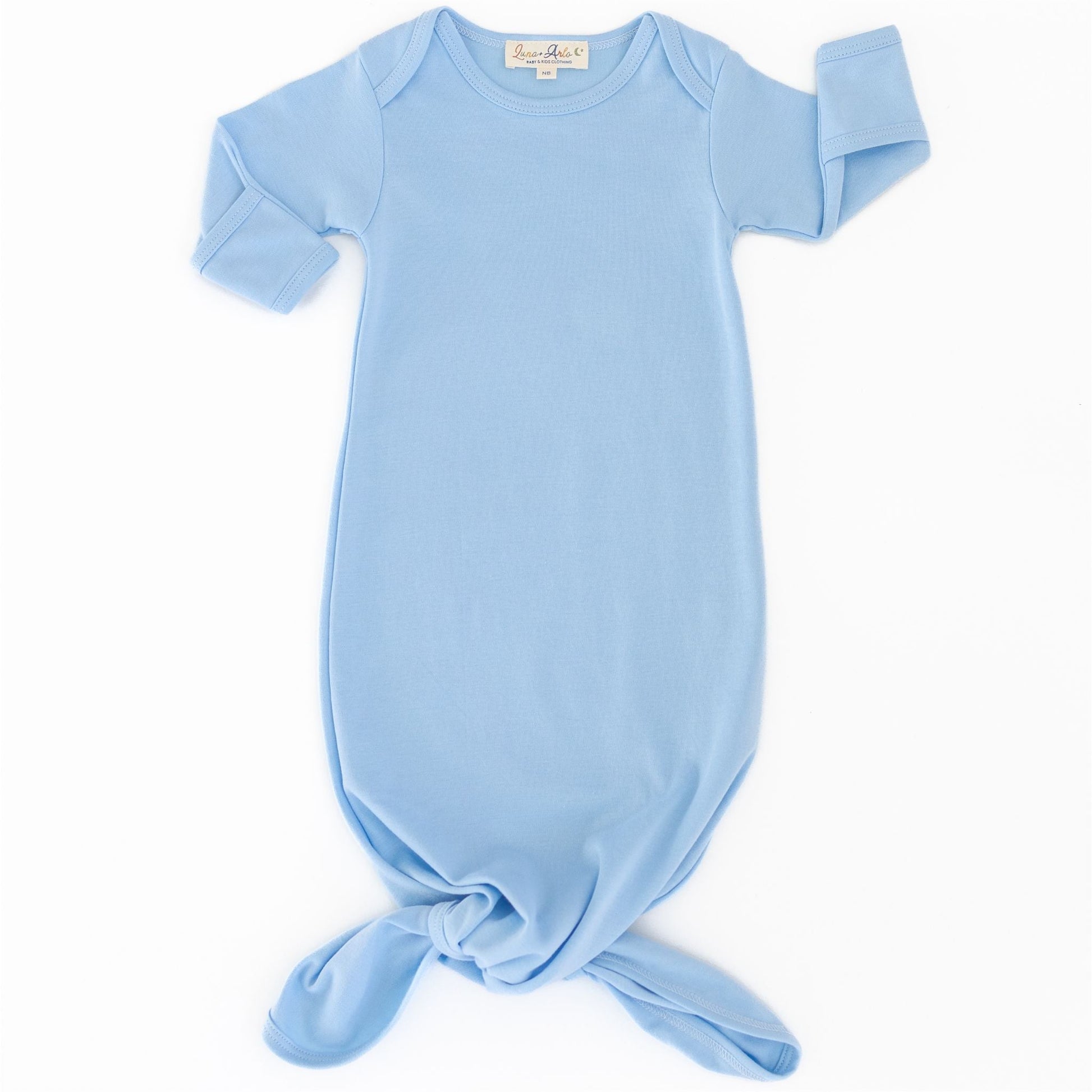 Luna & Arlo Basics Gown - Sky - Magnolia BabyGown