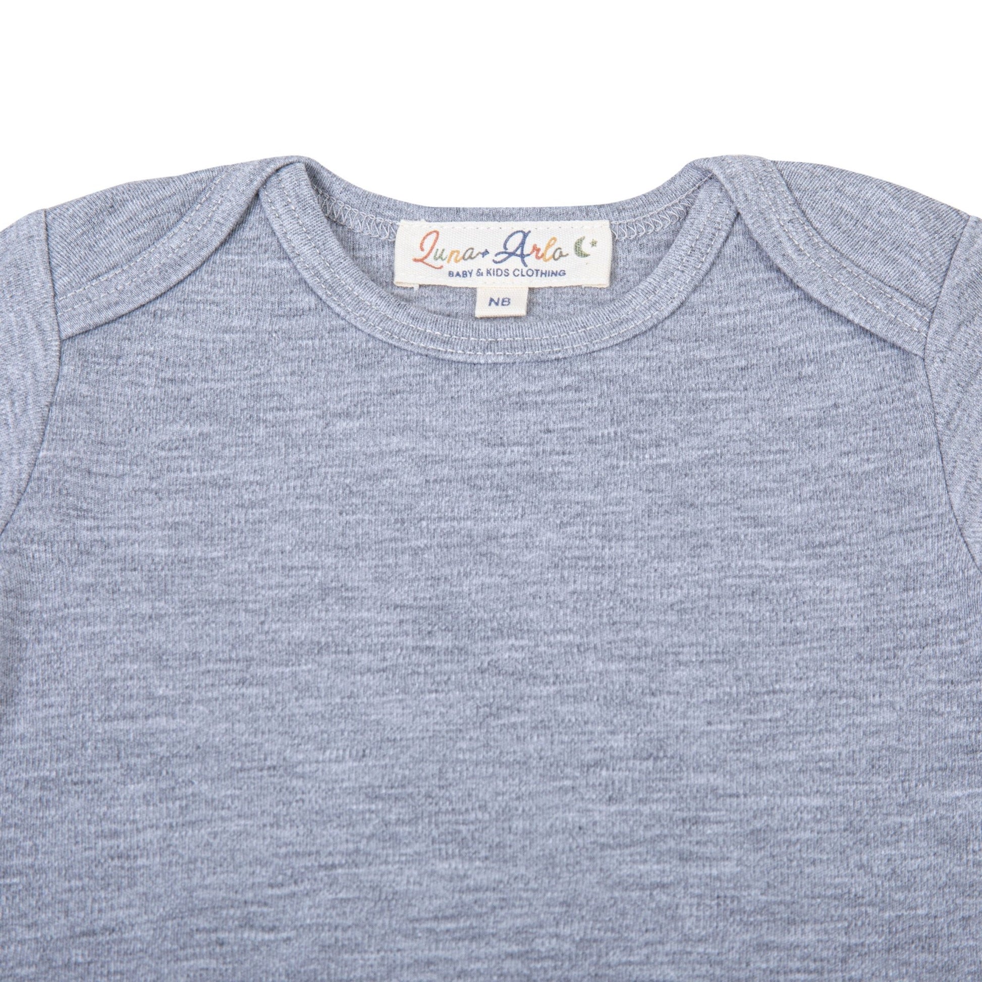 Luna & Arlo Basics Gown - Slate - Magnolia BabyGown