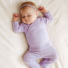 Luna & Arlo Basics Kimono Footed Pant Set - Wisteria - Magnolia Baby2pc Pant Set