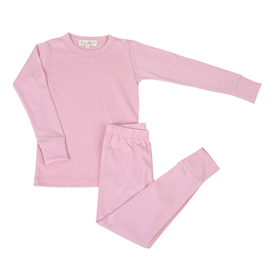 Luna & Arlo Basics Long Pajamas - Dusty Rose - Magnolia BabyLong Pajamas