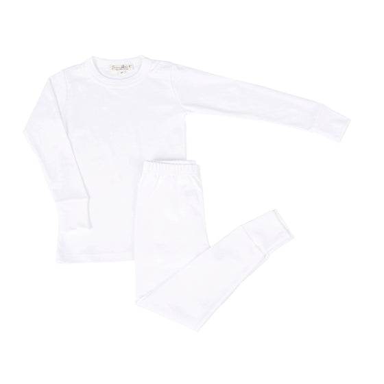 Luna & Arlo Basics Long Pajamas - Ivory - Magnolia BabyLong Pajamas