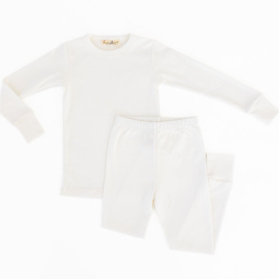 Luna & Arlo Basics Long Pajamas - Ivory - Magnolia BabyLong Pajamas