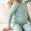 Luna & Arlo Basics Long Pajamas - Moss - Magnolia BabyLong Pajamas