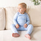 Luna & Arlo Basics Long Pajamas - Sky - Magnolia BabyLong Pajamas