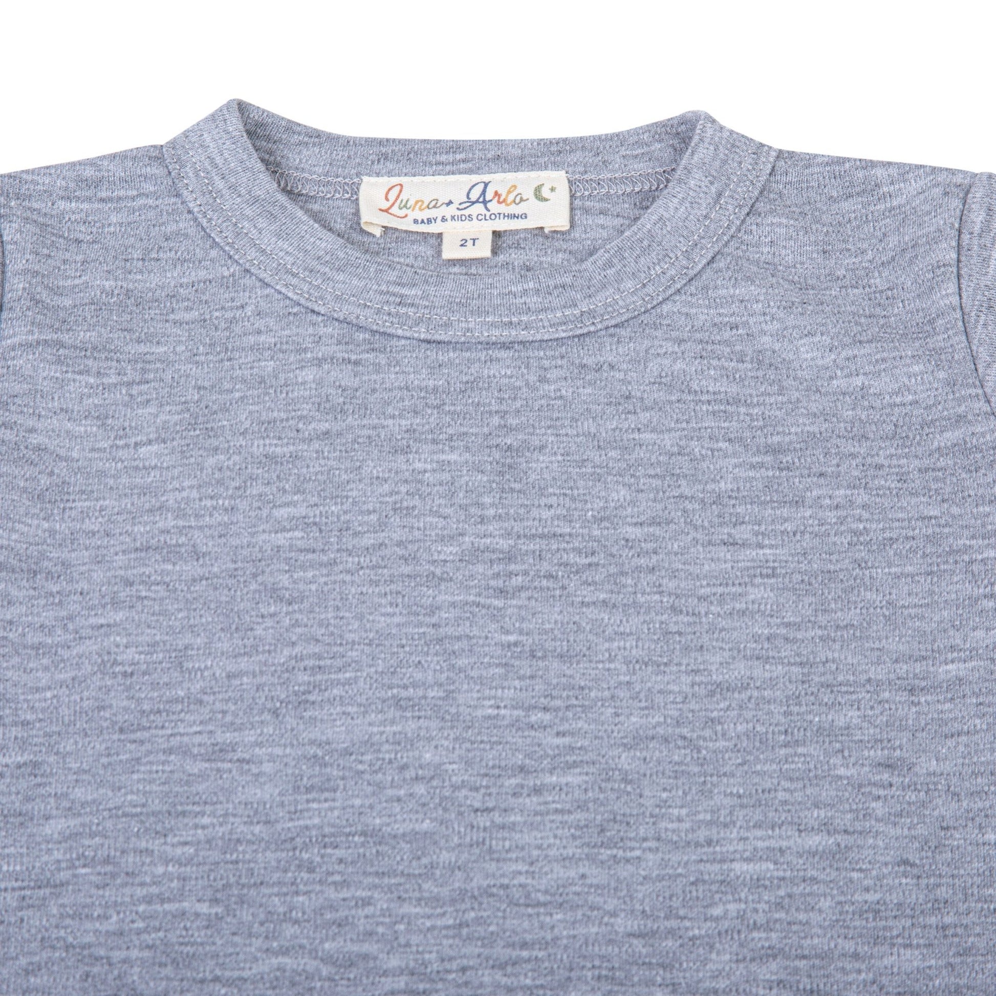 Luna & Arlo Basics Long Pajamas - Slate - Magnolia BabyLong Pajamas