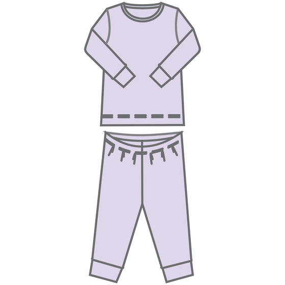 Luna & Arlo Basics Long Pajamas - Wisteria - Magnolia BabyLong Pajamas