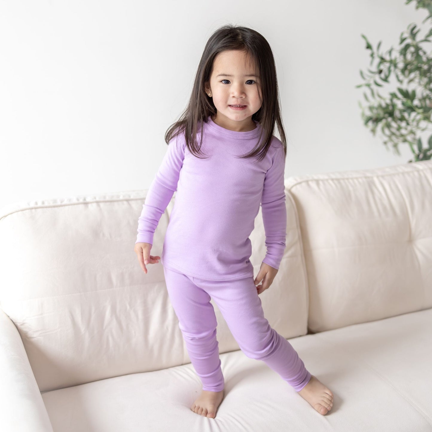 Luna & Arlo Basics Long Pajamas - Wisteria - Magnolia BabyLong Pajamas