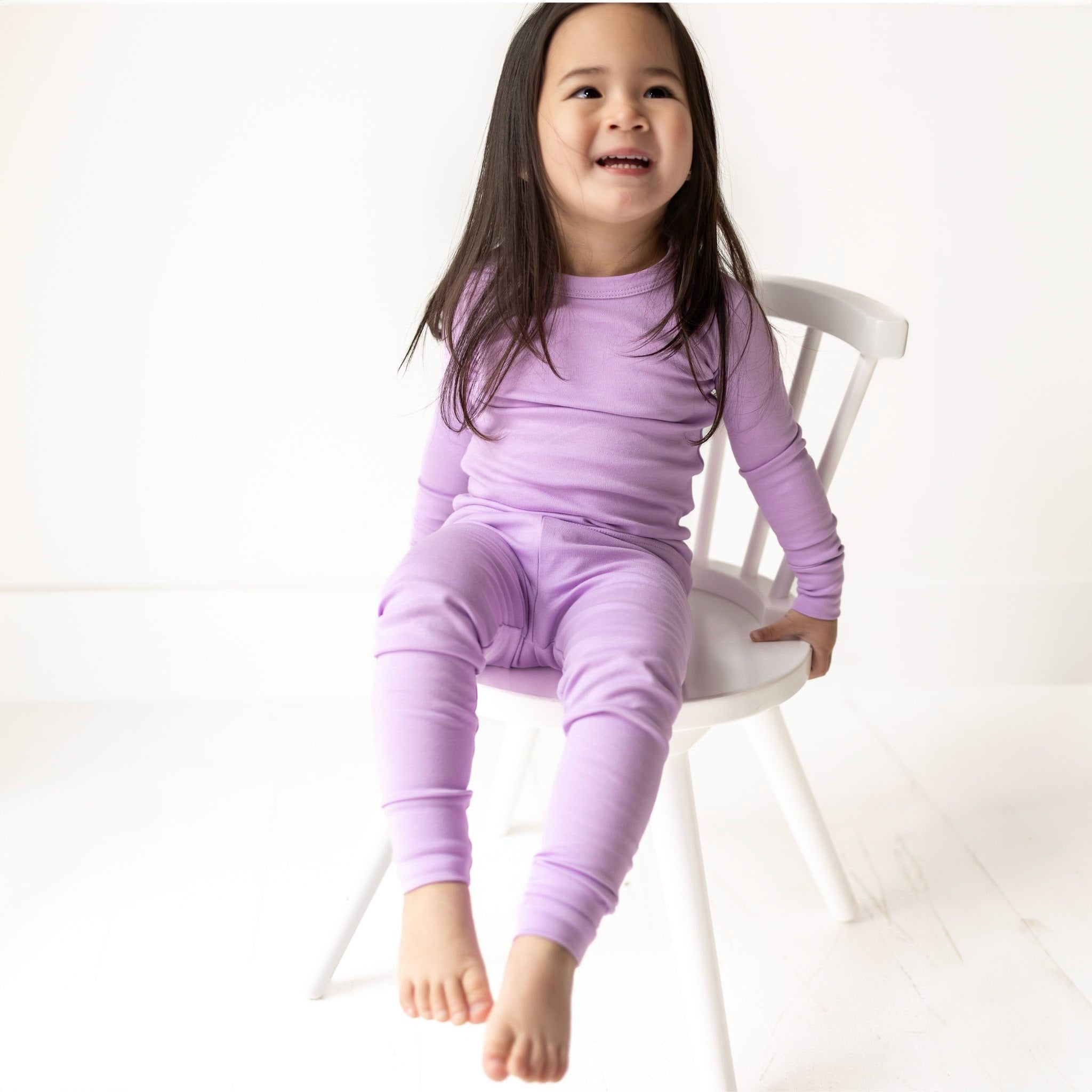 Luna & Arlo Basics Long Pajamas - Wisteria - Magnolia BabyLong Pajamas