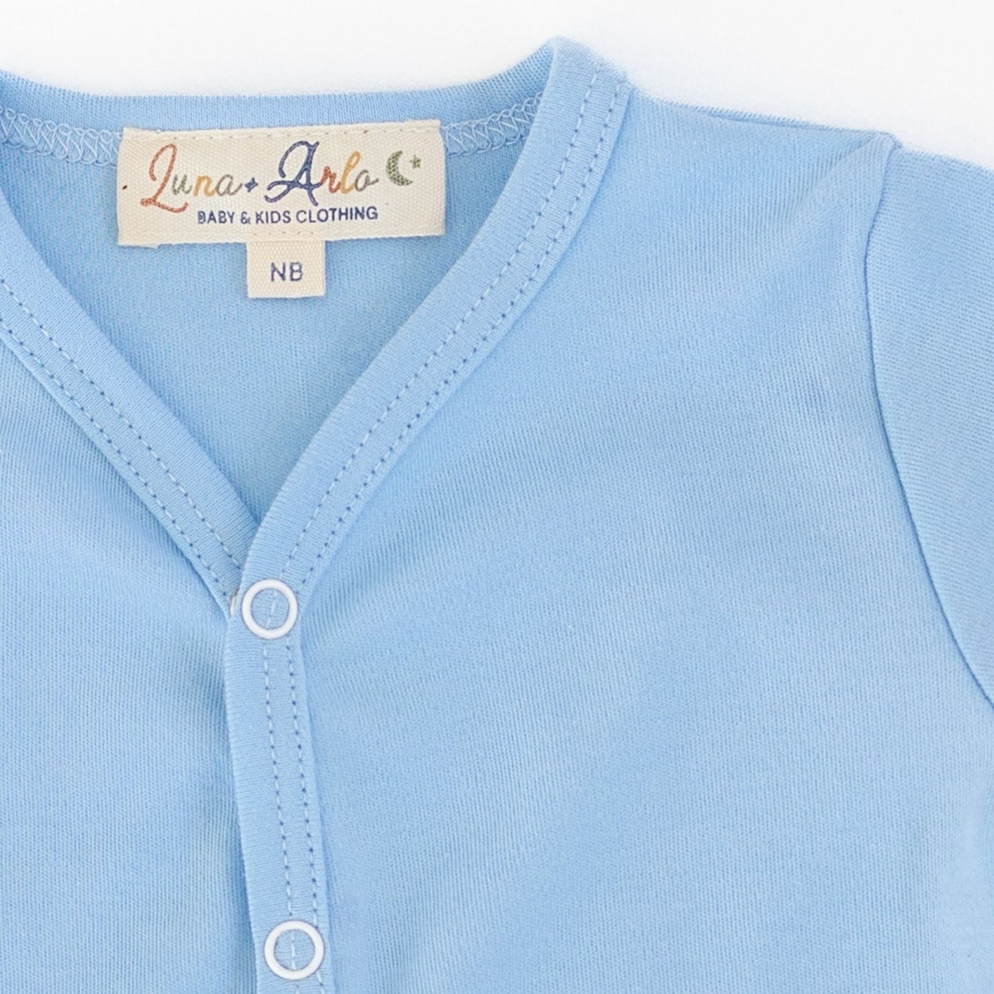 Luna & Arlo Basics Long Sleeve Bodysuit - Sky - Magnolia BabyBodysuit