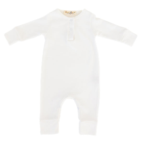 Luna & Arlo Basics Playsuit - Ivory - Magnolia BabyPlaysuit
