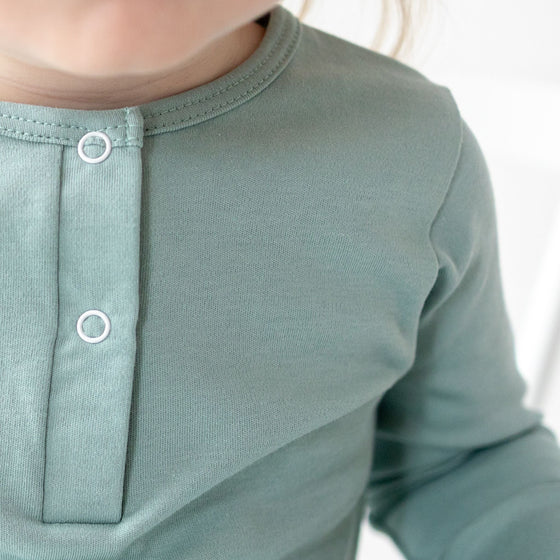 Luna & Arlo Basics Playsuit - Moss - Magnolia BabyPlaysuit