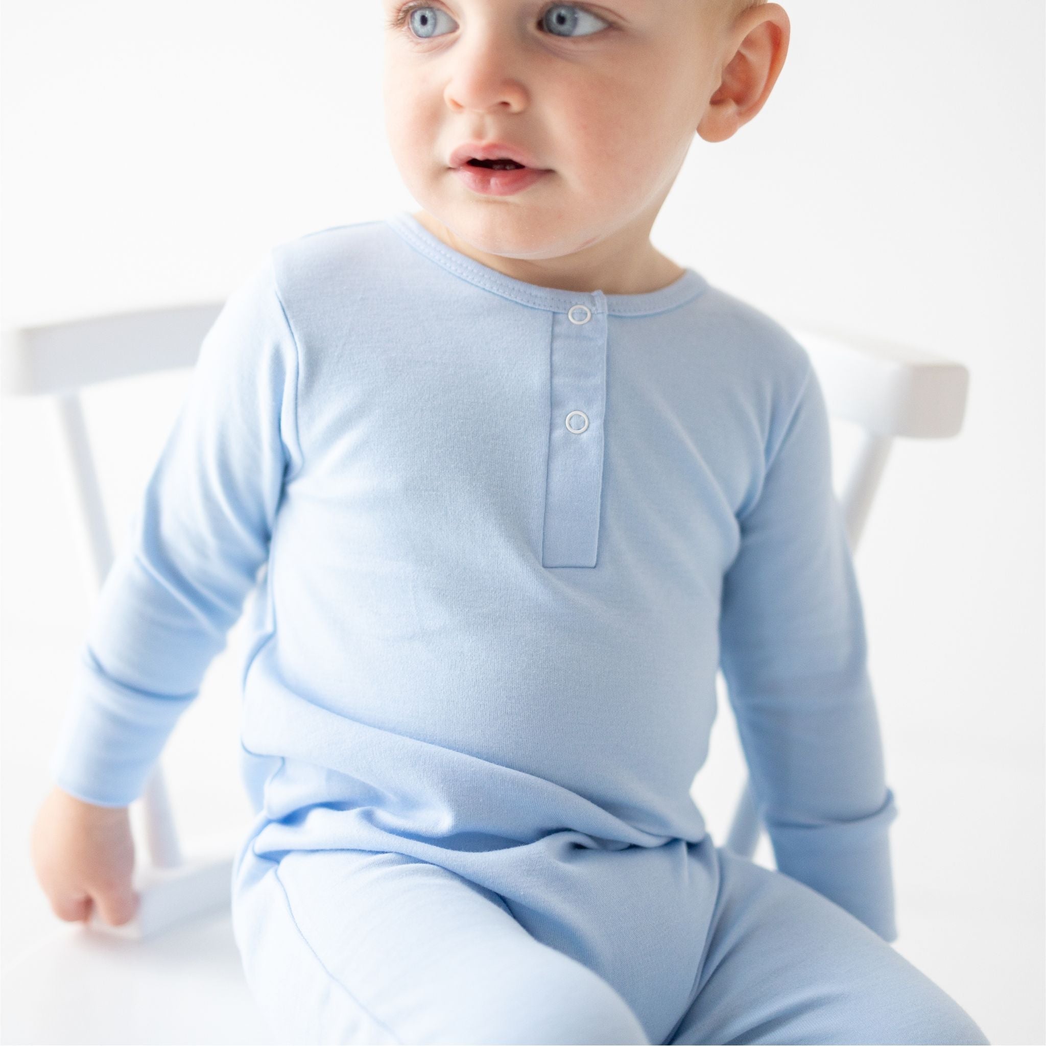 Luna & Arlo Basics Playsuit - Sky - Magnolia BabyPlaysuit