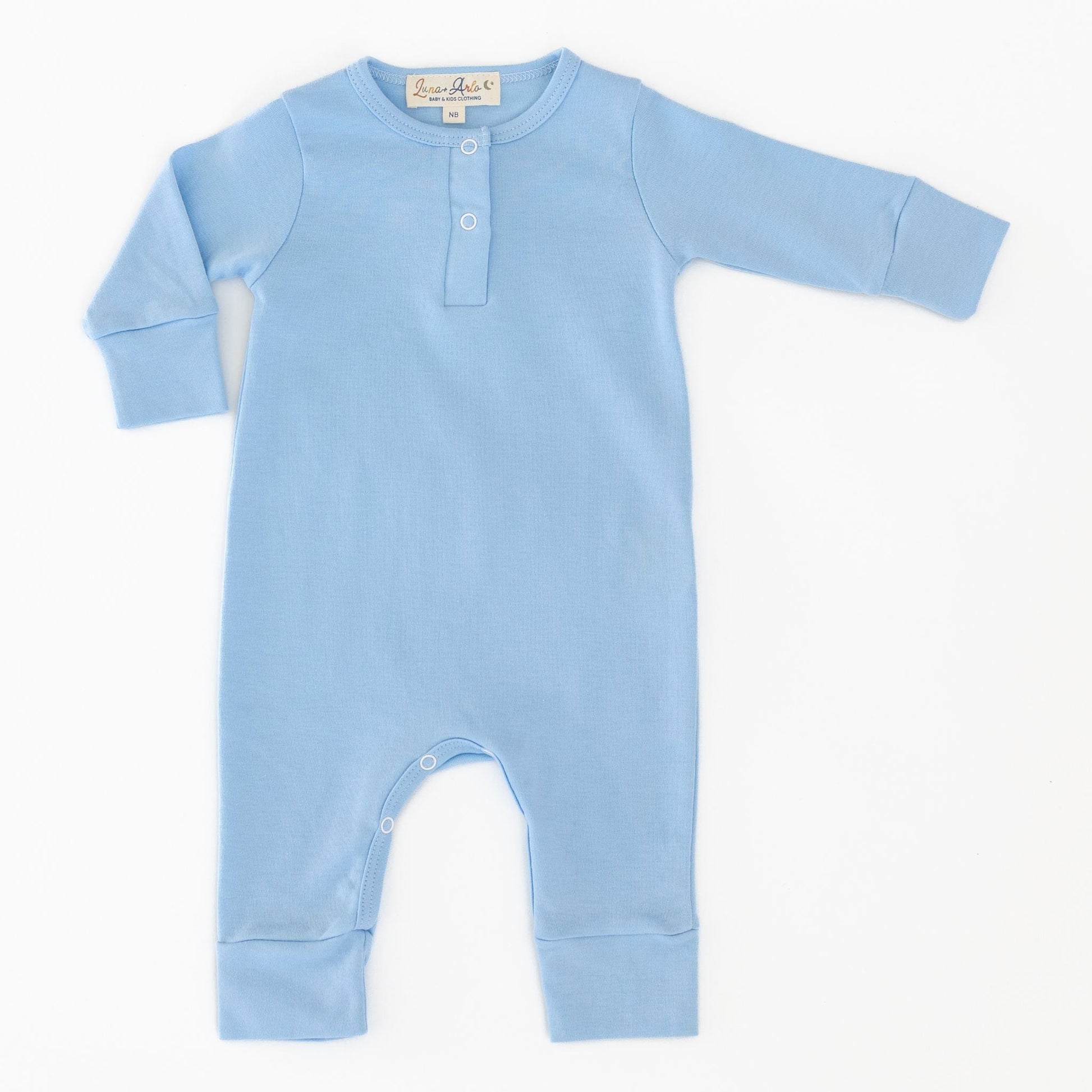 Luna & Arlo Basics Playsuit - Sky - Magnolia BabyPlaysuit