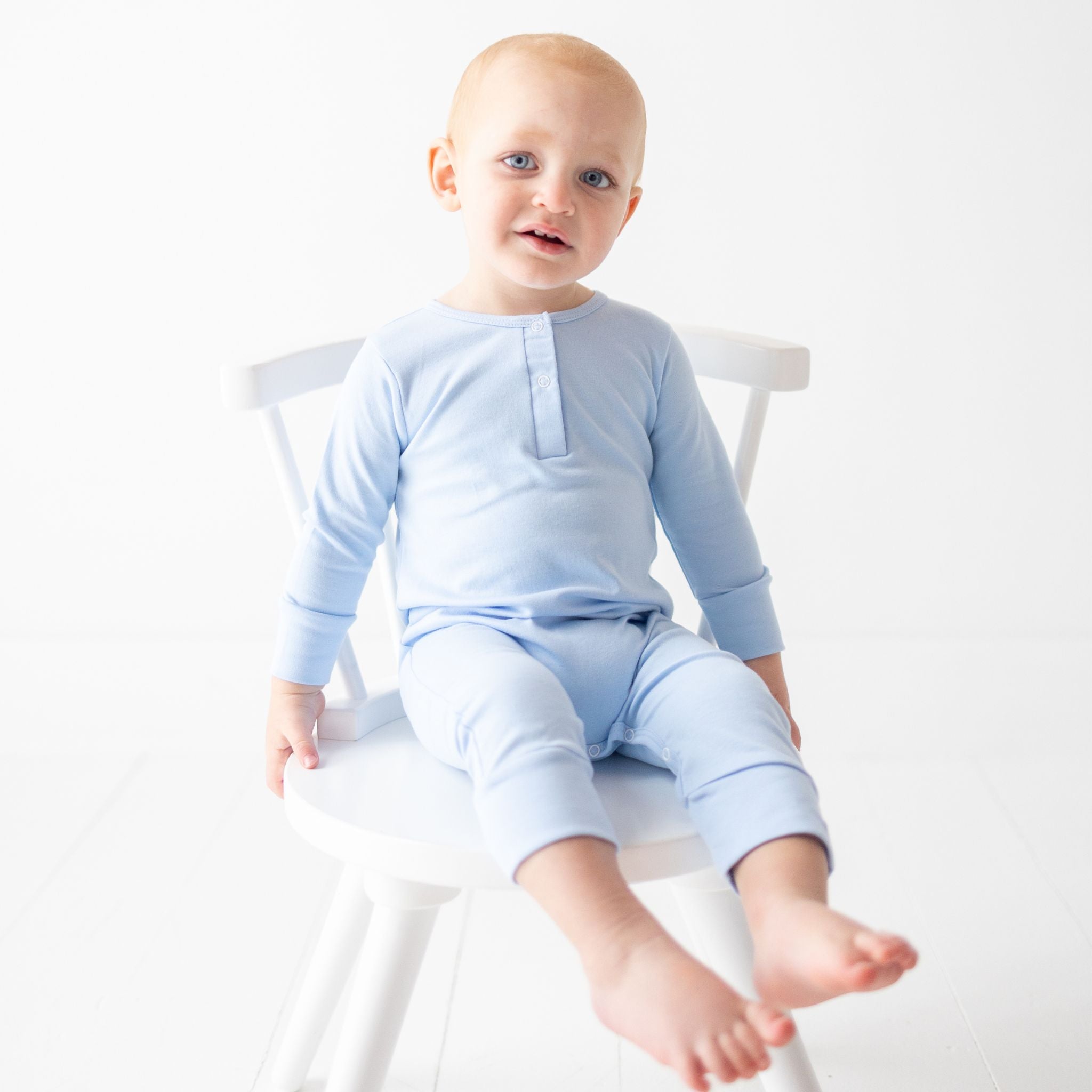 Luna & Arlo Basics Playsuit - Sky - Magnolia BabyPlaysuit