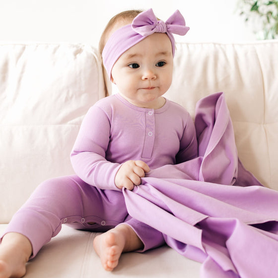 Luna & Arlo Basics Playsuit - Wisteria - Magnolia BabyPlaysuit