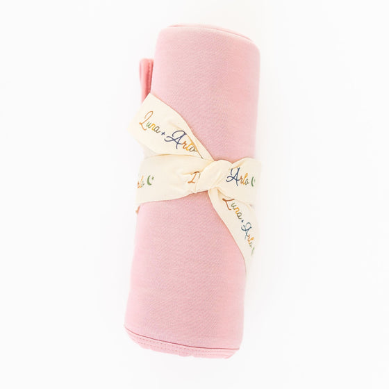 Luna & Arlo Basics Receving Blanket - Dusty Rose - Magnolia BabyReceiving Blanket