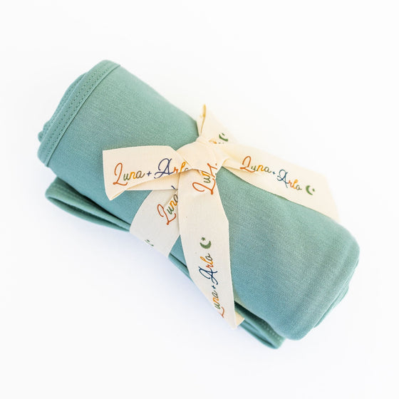 Luna & Arlo Basics Receving Blanket - Moss - Magnolia BabyReceiving Blanket