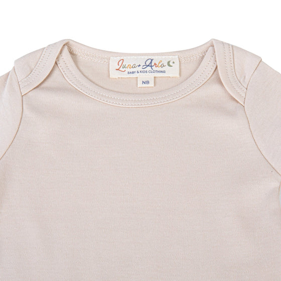 Luna & Arlo Basics Short Sleeve Bodysuit - Driftwood - Magnolia BabyBodysuit