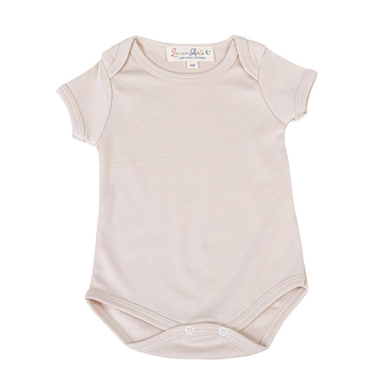 Luna & Arlo Basics Short Sleeve Bodysuit - Driftwood - Magnolia BabyBodysuit