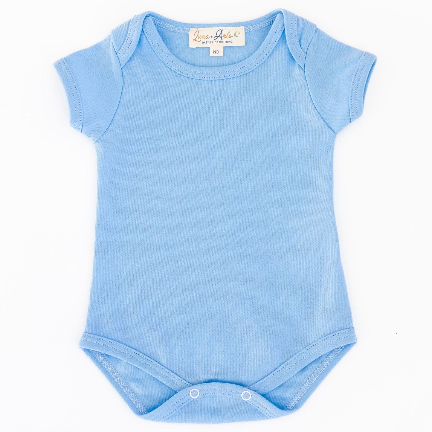 Luna & Arlo Basics Short Sleeve Bodysuit - Sky - Magnolia BabyBodysuit