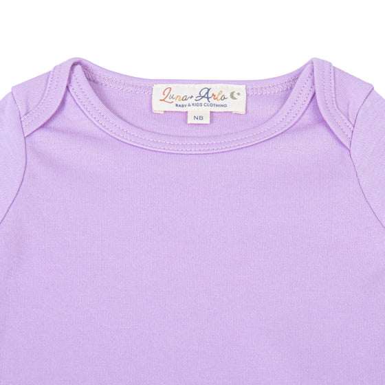 Luna & Arlo Basics Short Sleeve Bodysuit - Wisteria - Magnolia BabyBodysuit