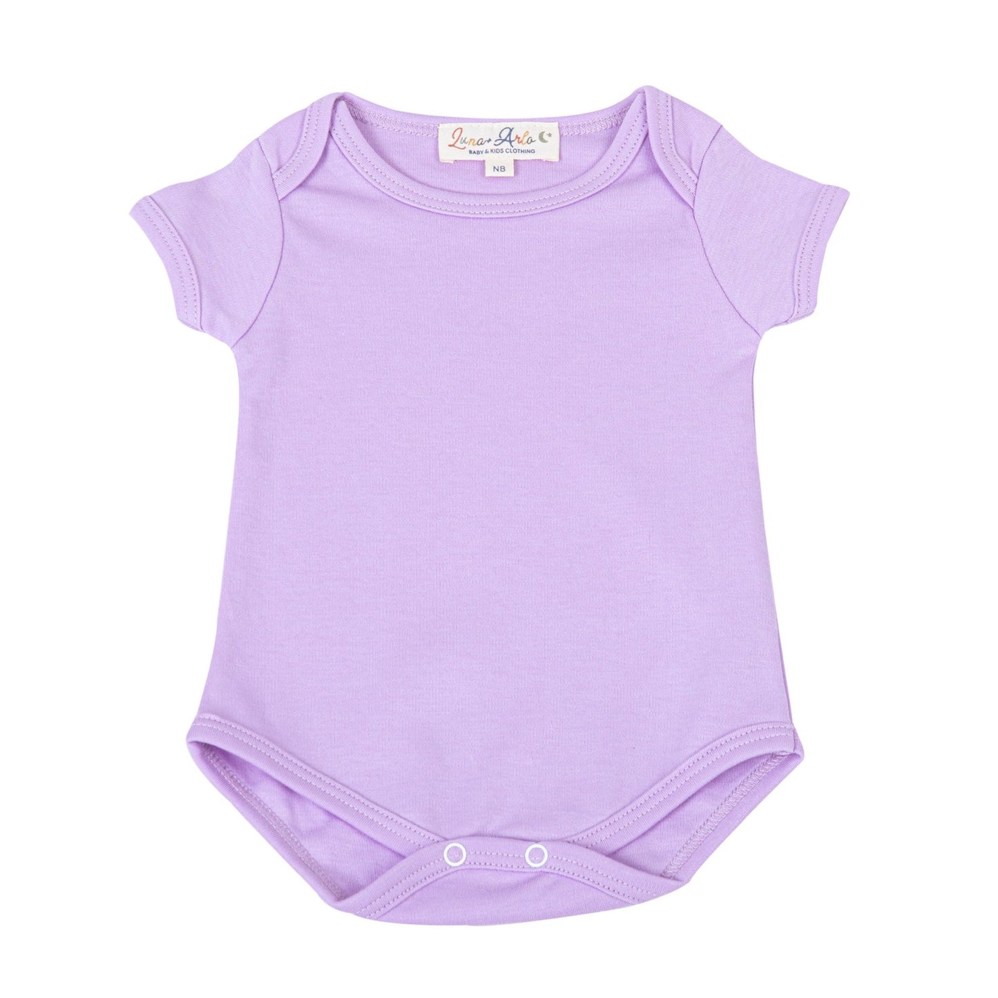 Luna & Arlo Basics Short Sleeve Bodysuit - Wisteria - Magnolia BabyBodysuit