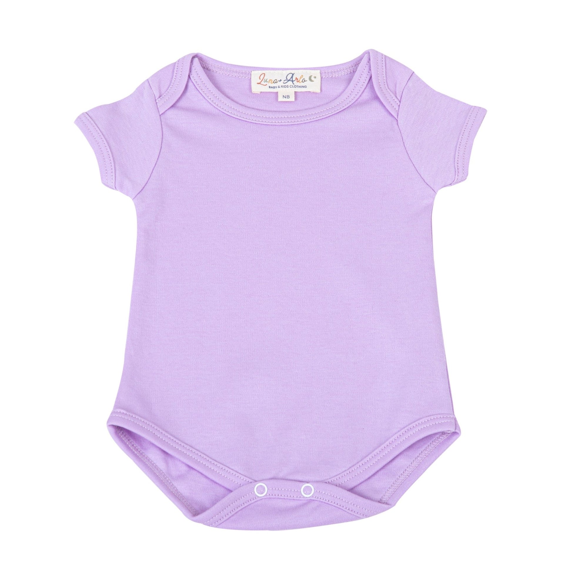 Luna & Arlo Basics Short Sleeve Bodysuit - Wisteria - Magnolia BabyBodysuit