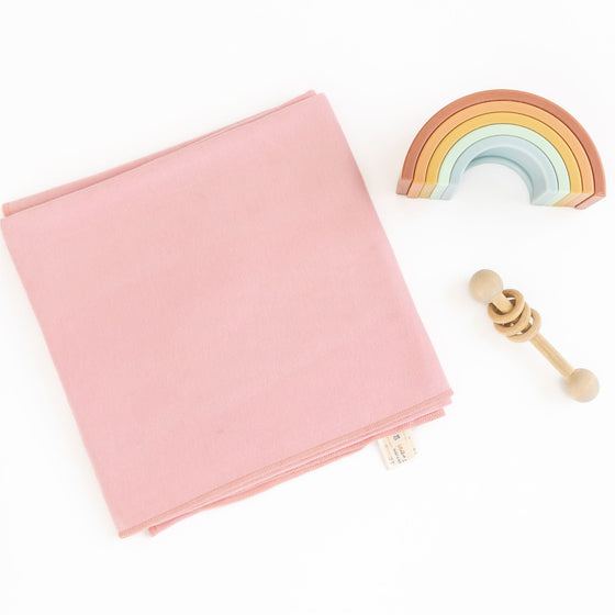 Luna & Arlo Basics Swaddle Blanket - Dusty Rose - Magnolia BabySwaddle Blanket