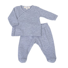  Luna & Arlo Basics X - Tee Footed Pant Set - Slate - Magnolia Baby2pc Pant Set