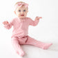 Luna & Arlo Basics Zip Footie - Dusty Rose - Magnolia BabyFootie