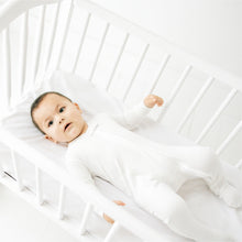  Luna & Arlo Basics Zip Footie - Ivory - Magnolia BabyFootie