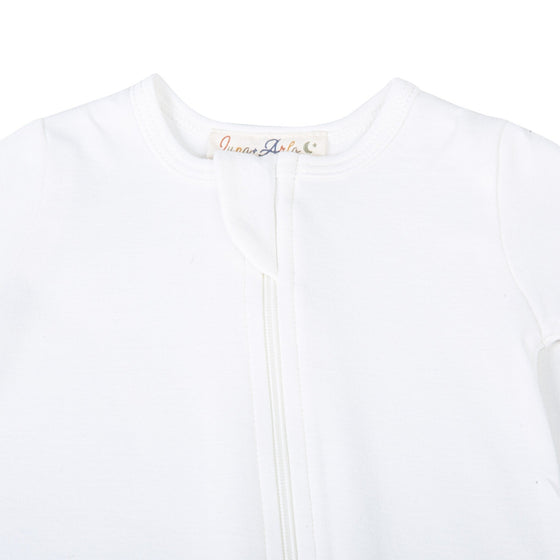 Luna & Arlo Basics Zip Footie - Ivory - Magnolia BabyFootie