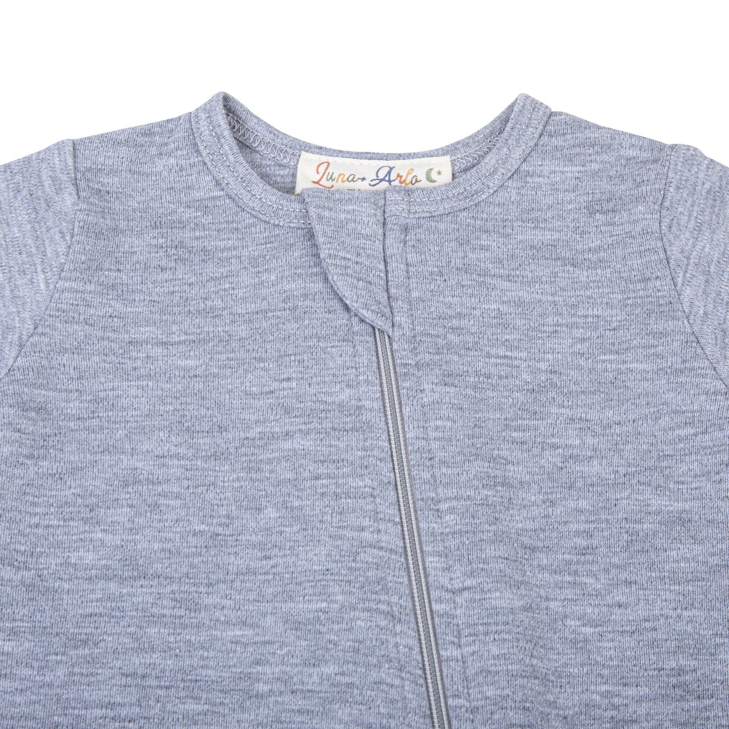 Luna & Arlo Basics Zip Footie - Slate - Magnolia BabyFootie