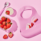 Magnetic Silicone Bib - Strawberry Dream - Magnolia BabyBib