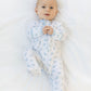 Baby Dino Print Zip Footie